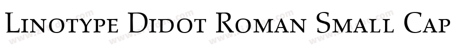 Linotype Didot Roman Small Caps & Oldstyle Figures字体转换